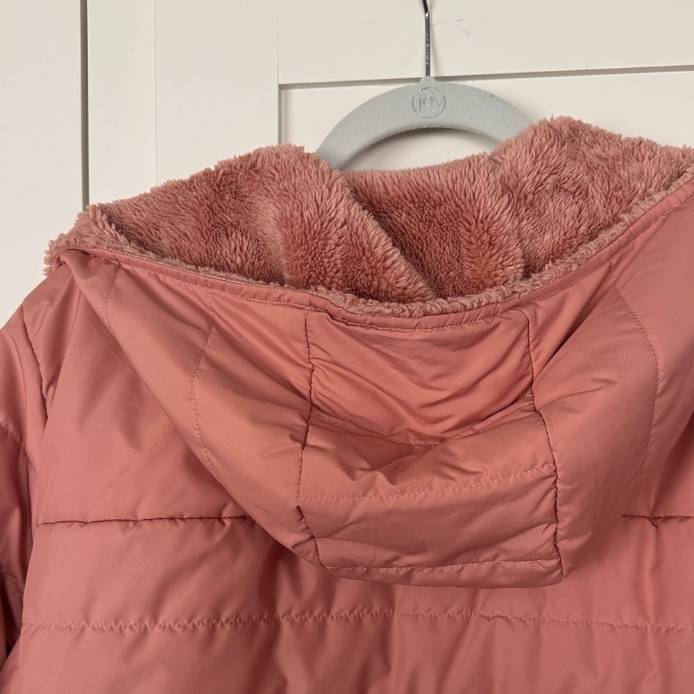 The North Face Women's Long Hooded Puffer Coat - Dusty Rose - Picture 5 of 6
